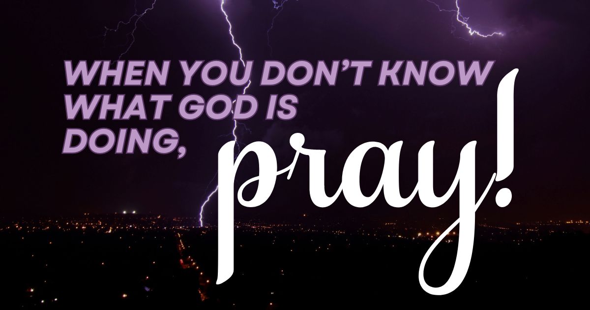 A Prayer for When You Don’t Know What God Is Doing - Your Daily Prayer